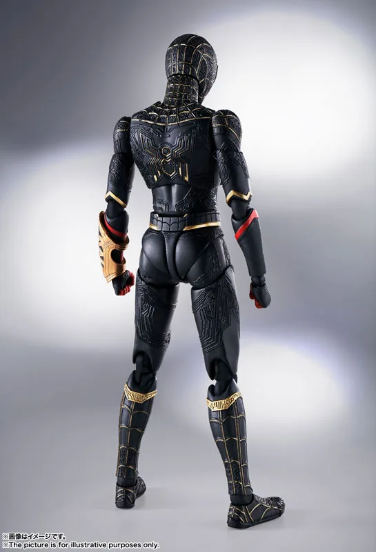 <B>SPIDER-MAN BLACK & GOLD SUIT</B><BR>SH FIGUARTS - Imagen 8