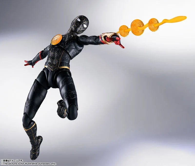 <B>SPIDER-MAN BLACK & GOLD SUIT</B><BR>SH FIGUARTS - Imagen 7