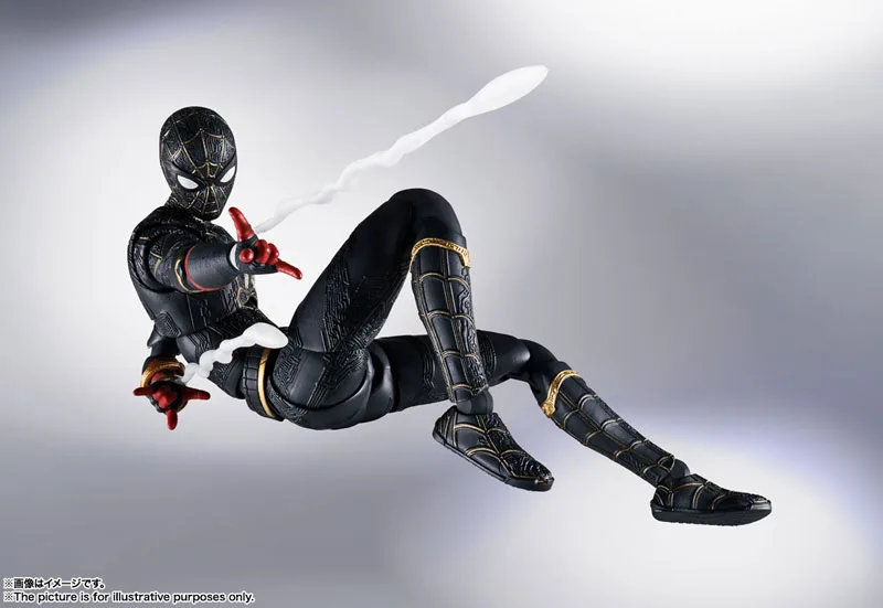 <B>SPIDER-MAN BLACK & GOLD SUIT</B><BR>SH FIGUARTS - Imagen 6