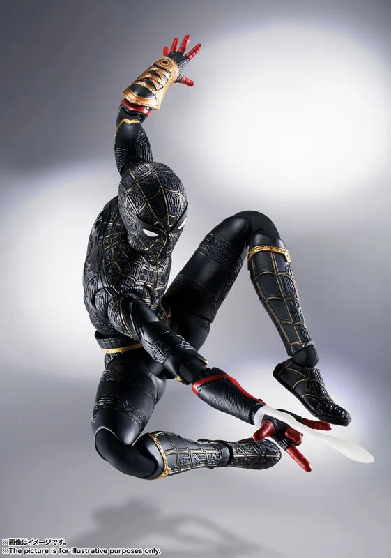<B>SPIDER-MAN BLACK & GOLD SUIT</B><BR>SH FIGUARTS - Imagen 5