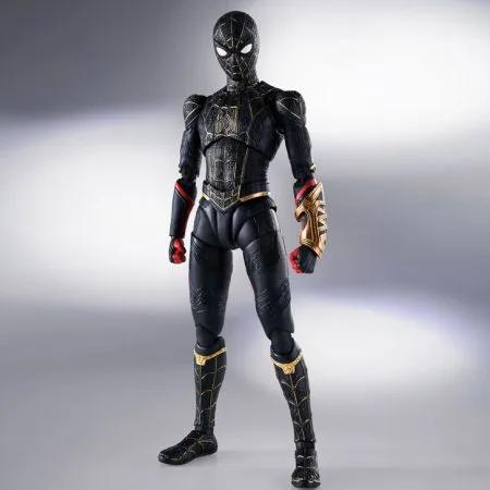 <B>SPIDER-MAN BLACK & GOLD SUIT</B><BR>SH FIGUARTS