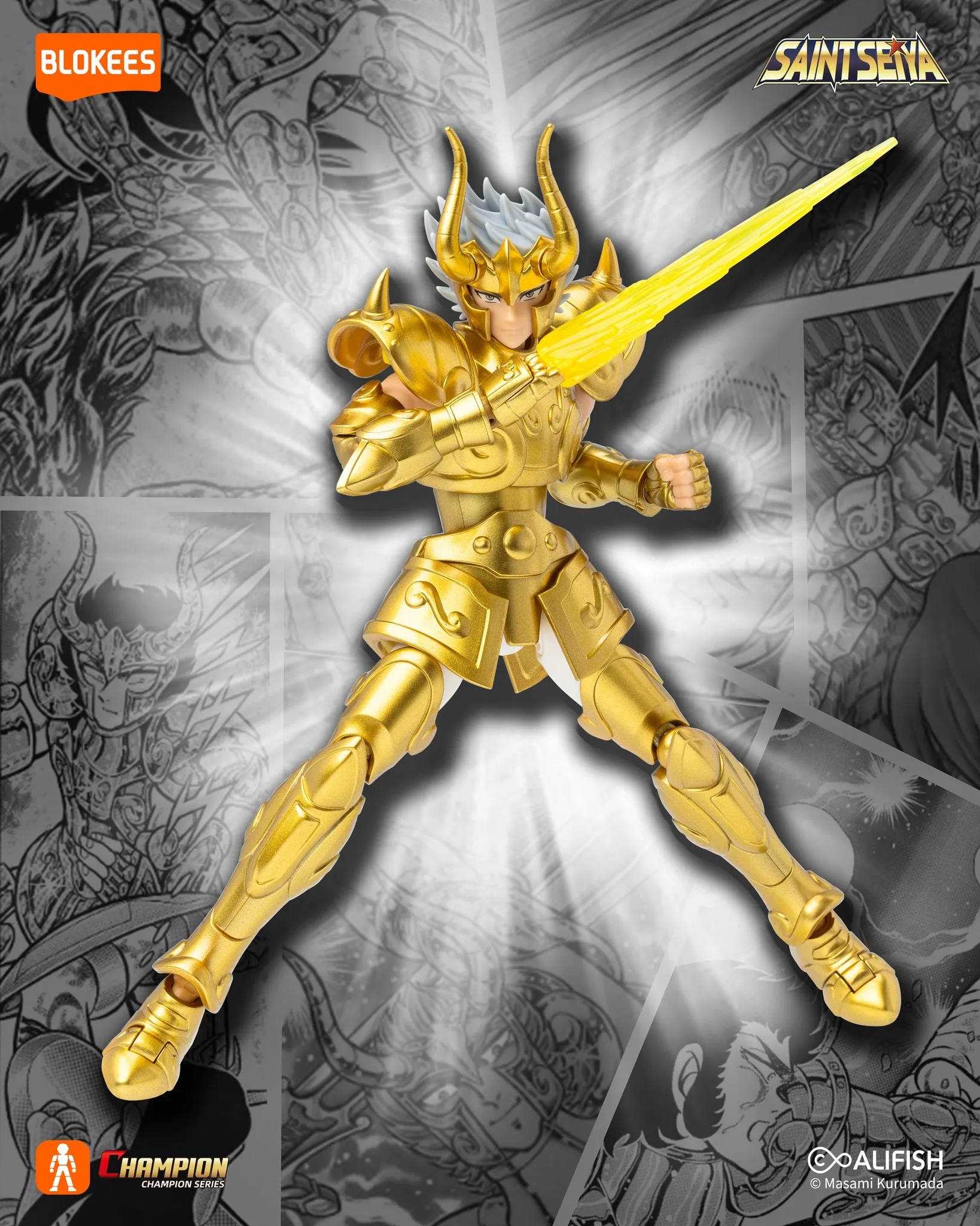 <B>SAINT SEIYA CHAMPION CLASS CAPRICORN SHURA </B><BR>BLOKEES<BR><B>PREVENTA</B> - Imagen 2